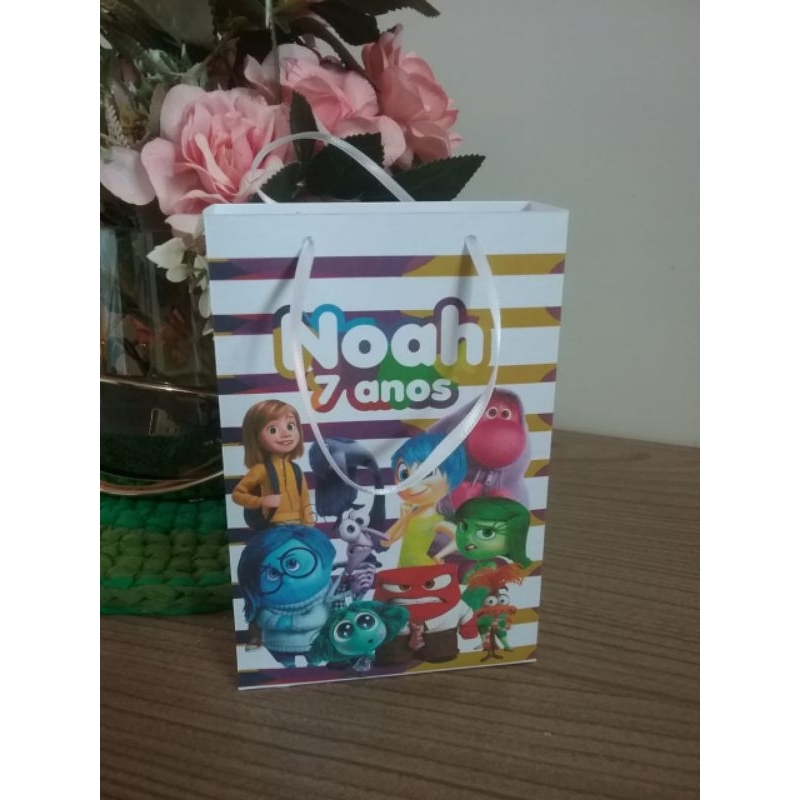 10 sacolinhas divertidamente ( Pegue e monte) KIT PERSONALIZADOS SACOLINHA DIVERTIDAMENTE PARA LEMBRANCINHAS