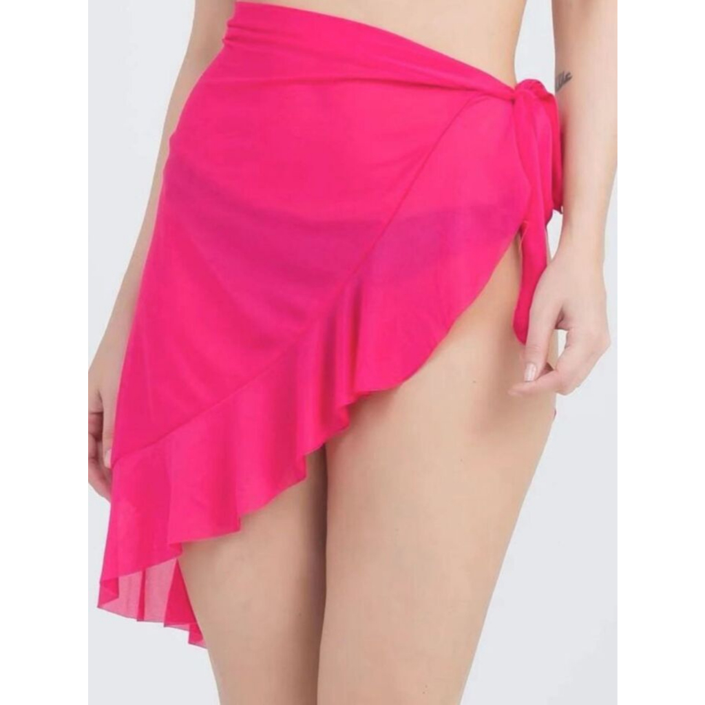 Saida de praia pareo menor preço varias cores feminina neon canga de praia de amarrar novidade verão