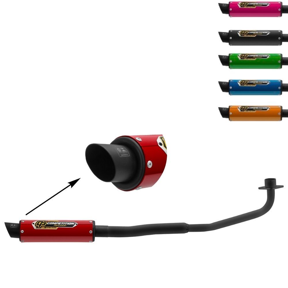 Escapamento Escape Moto Competition Pro Tork Biz 125 2006 2007 2008 2009 2010 Esportivo Curva Preta em Oferta na Shopee