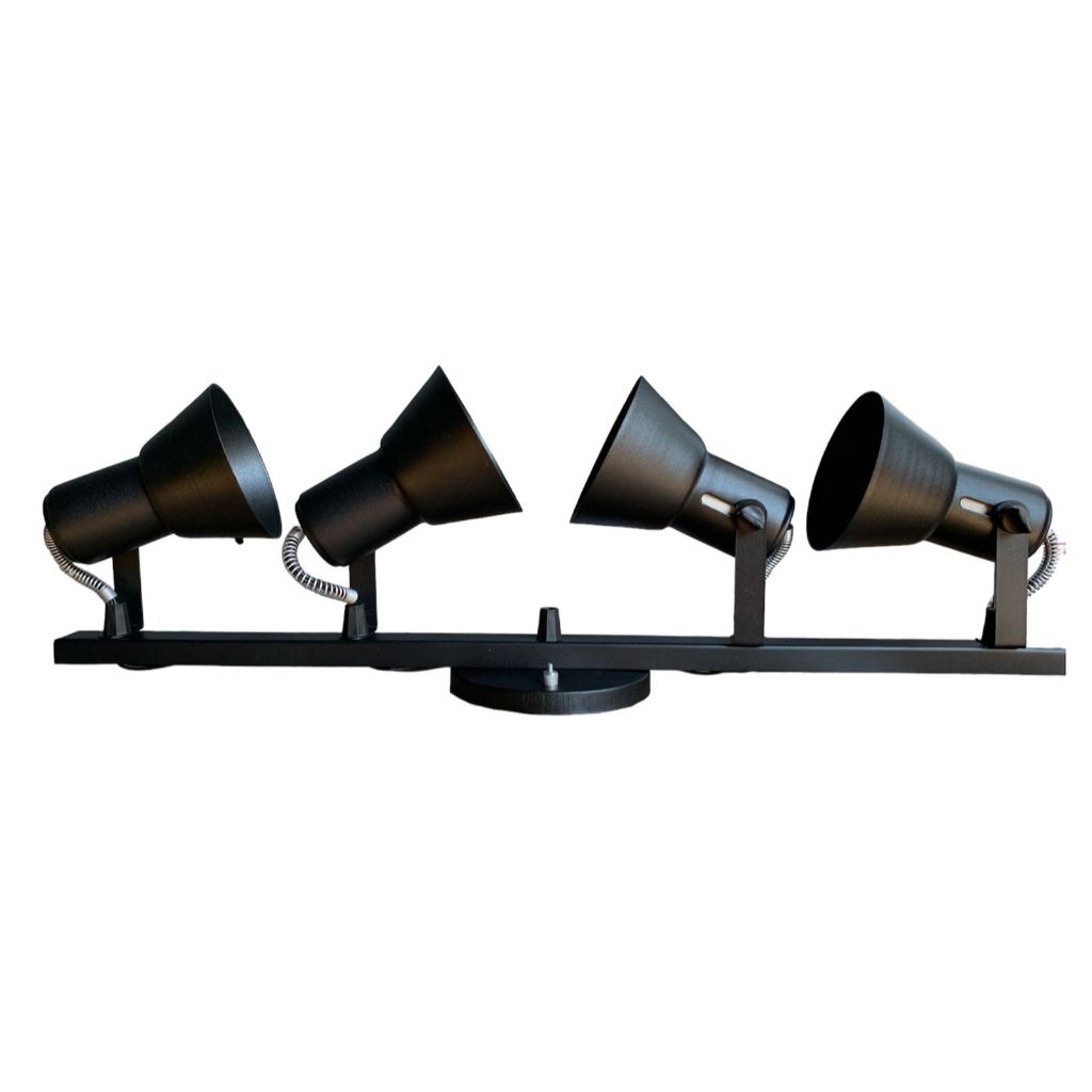 Luminária trilho de aluminio 4 lampadas direcionaveis