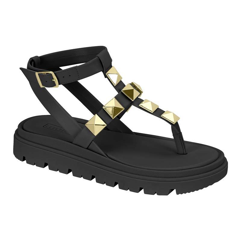 Sandália Papete Moleca Flatform Tratorada Skipes Feminino