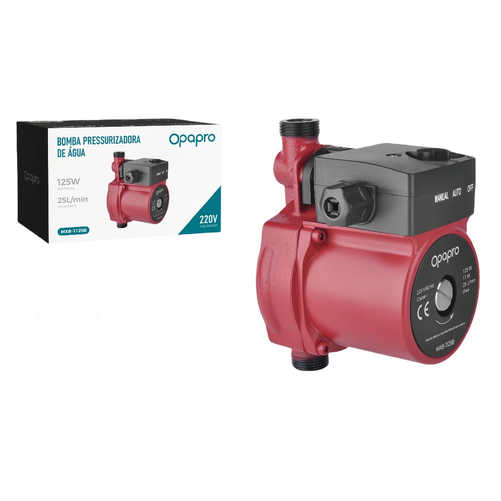 Pressurizador De Água 125w 25l/min Para Torneiras E Chuveiro