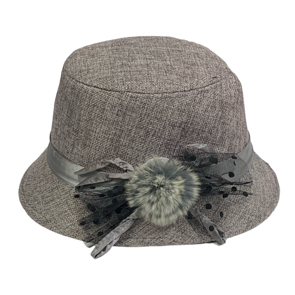 Chapéu Clochê Retrô Vintage Feminino Flor Verão