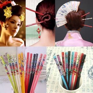 12 Palitos Madeira Para Cabelo Palito Penteado Coque em Oferta na Shopee