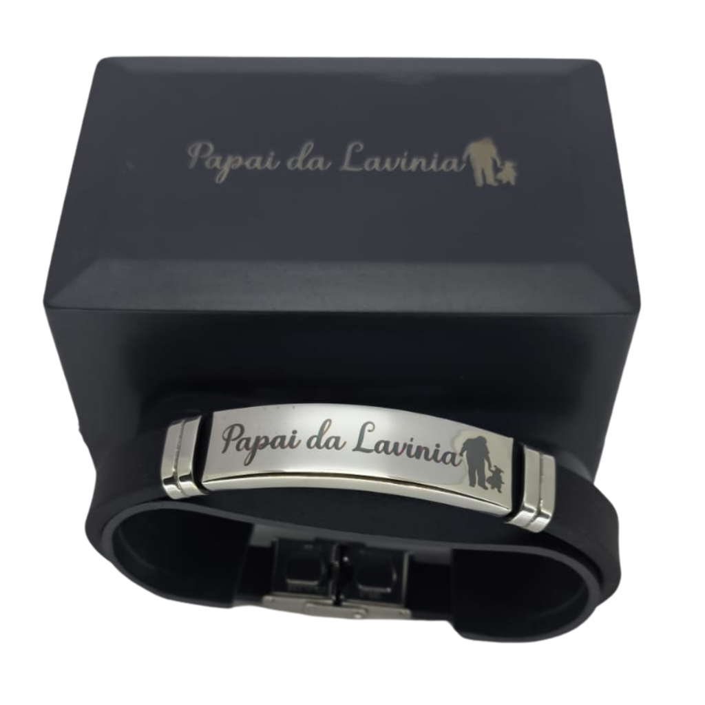 Pulseira Personalizada Gravação Laser em Oferta na Shopee