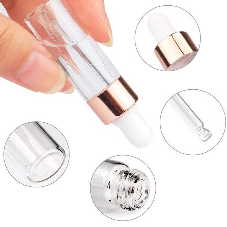 Kit 36 peças/Frasco Conta Gotas de Vidro 5ML