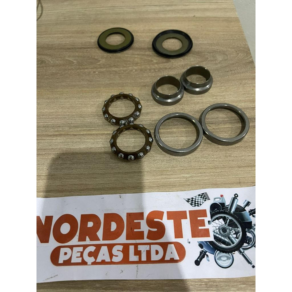 Caixa Direção+guarda Pó Coluna Direção Inferior +superior BROS 125/150/160 FALCON XLR 125 XRE 190/300