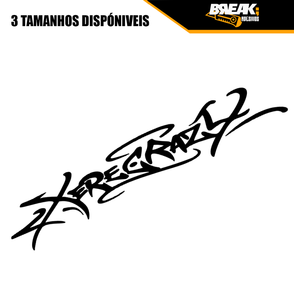 Adesivo Xerecrazy Greg Ferreira - Carro/Moto em Oferta na Shopee