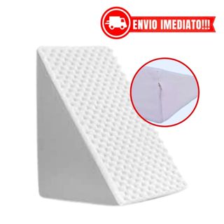 Travesseiro Encosto Triangular Repouso Leitura Capa Com Ziper - Encosto Anatômico Pós Cirurgico em Oferta na Shopee