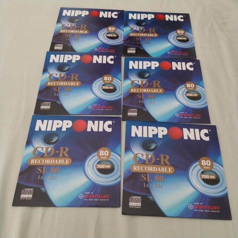 Lote seis CD- R Nipponic