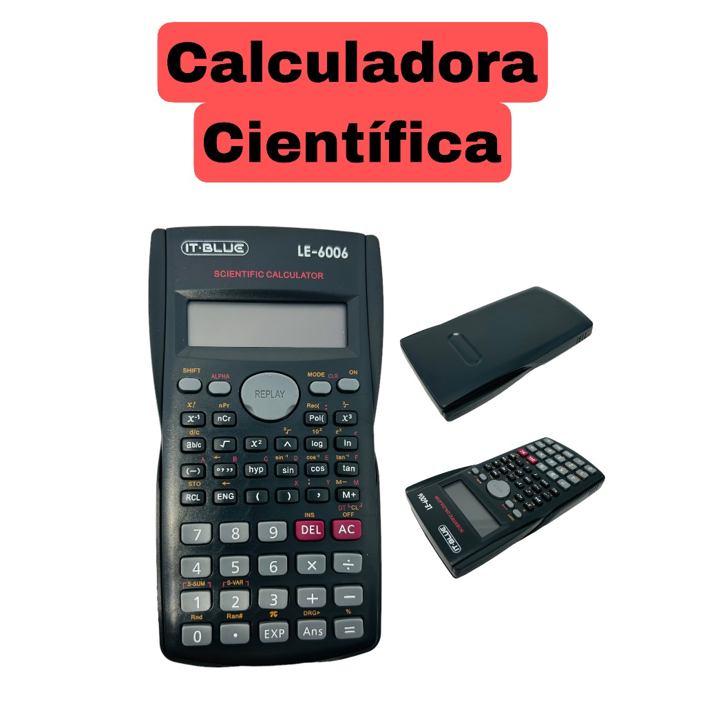 Calculadora Científica 240 funções Linha Dupla Papelaria Escritório Engenharia Escola Ferramenta (LE-6006)