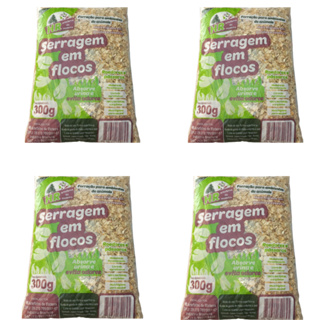 Kit 4 serragem em Flocos Para Hamster Maravalha 300g em Oferta na Shopee
