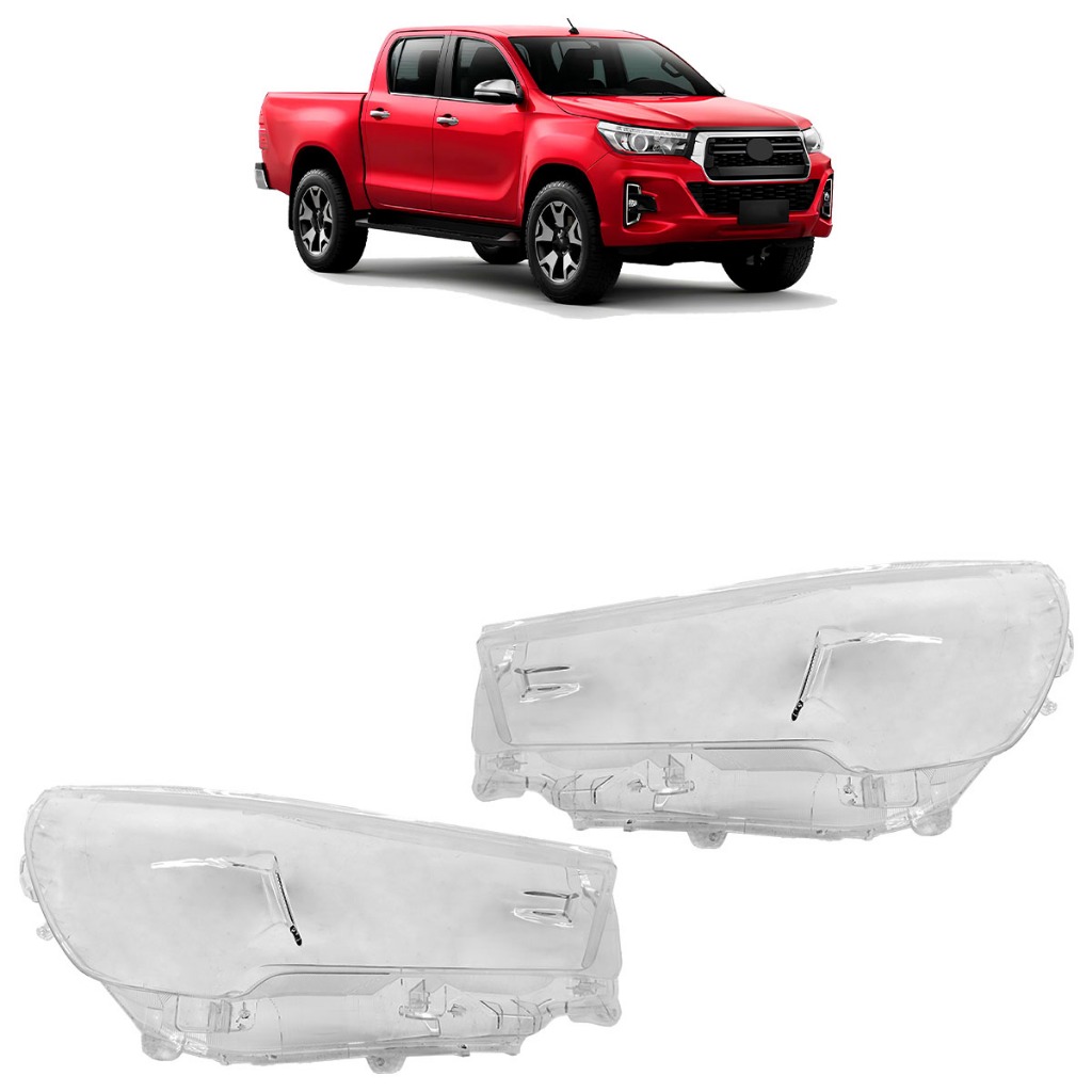 Par Lente Farol Dianteiro Hilux Srx 2021 2022 2023 2 Ressaltos - Spare Parts and Accessories for Vehicles