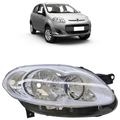 Farol Dianteiro Palio G5 2012 2013 2014 2015 2016 Máscara Cromada