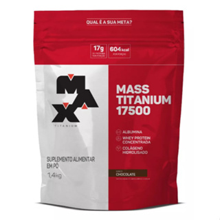 Suplemento Mass Titanium 17500 - Hipercalórico 1.4kg - Max Titanium em Oferta na Shopee