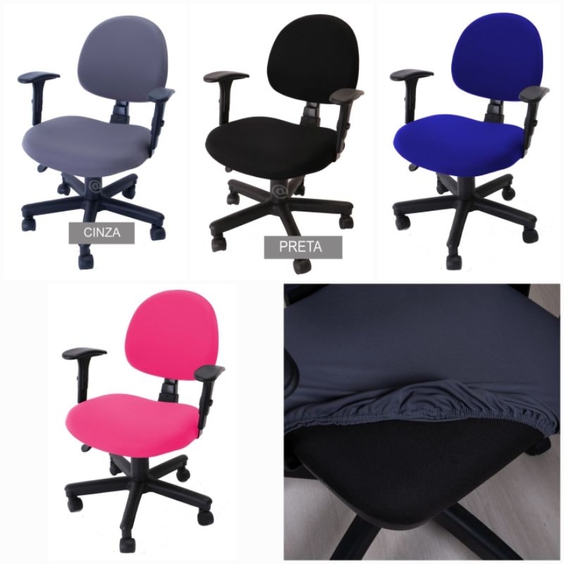 Capa de Cadeira Giratória Diversas Cores em Oferta na Shopee