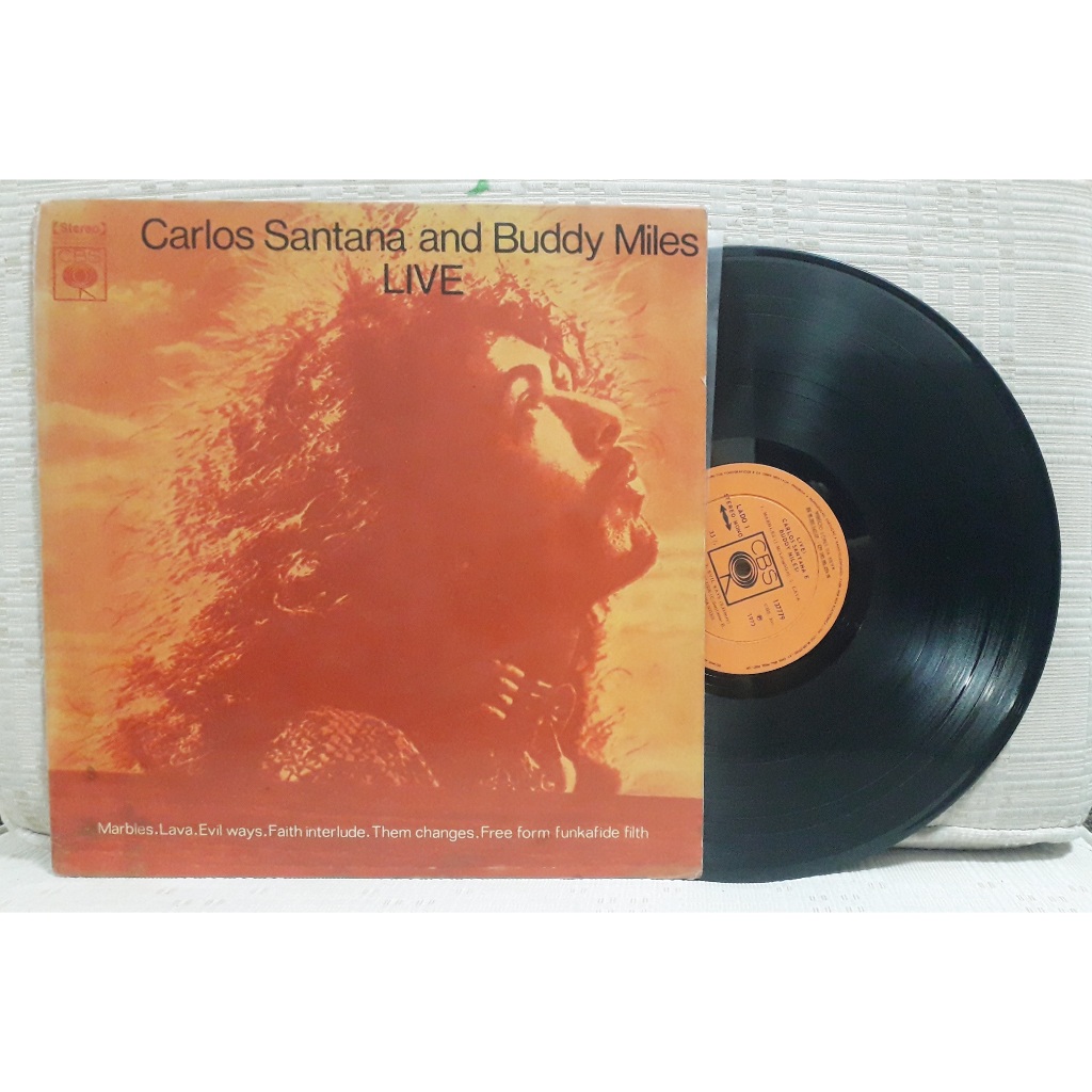 LP   CARLOS  SANTANA  AND BUDDY MILES        LIVE      1972
