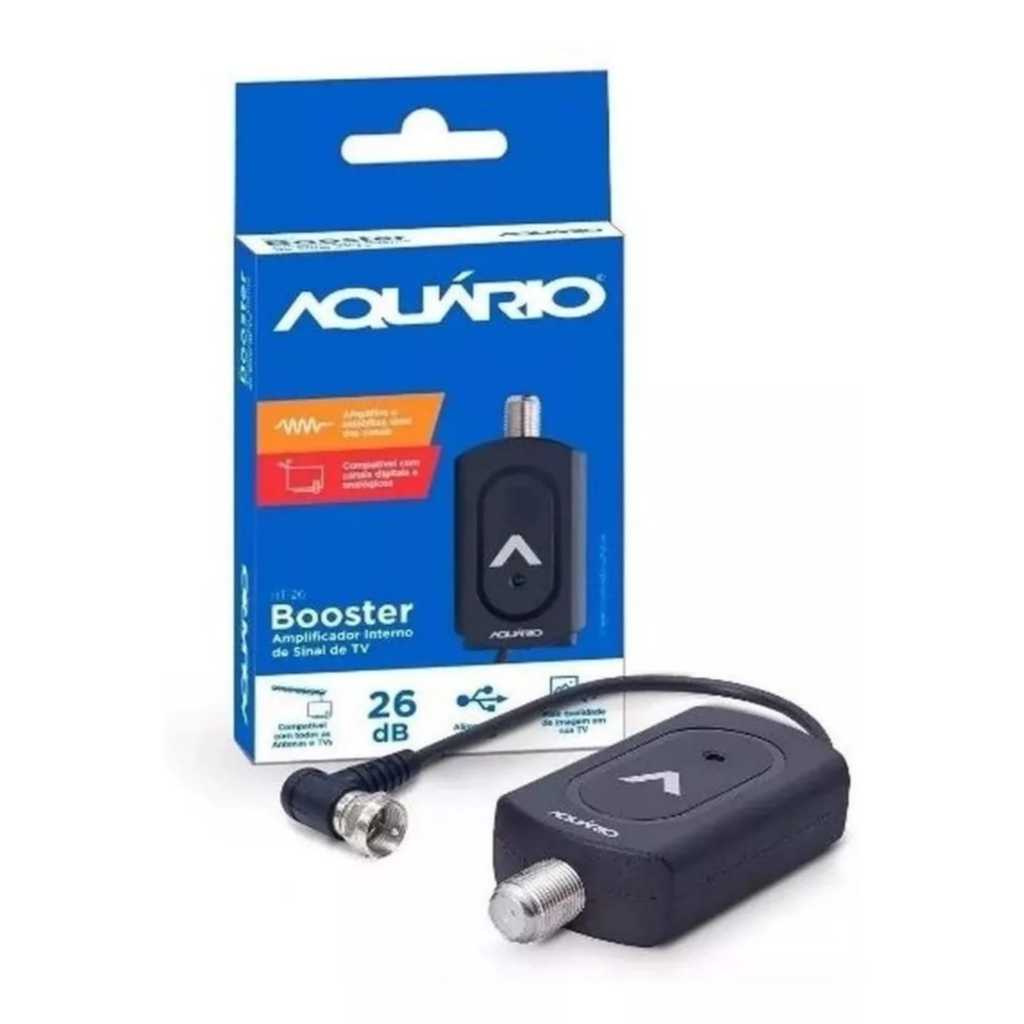 Amplificador De Sinal Interno Booster  Bt-26 Vhf/uhf/fm/hdtv em Oferta na Shopee