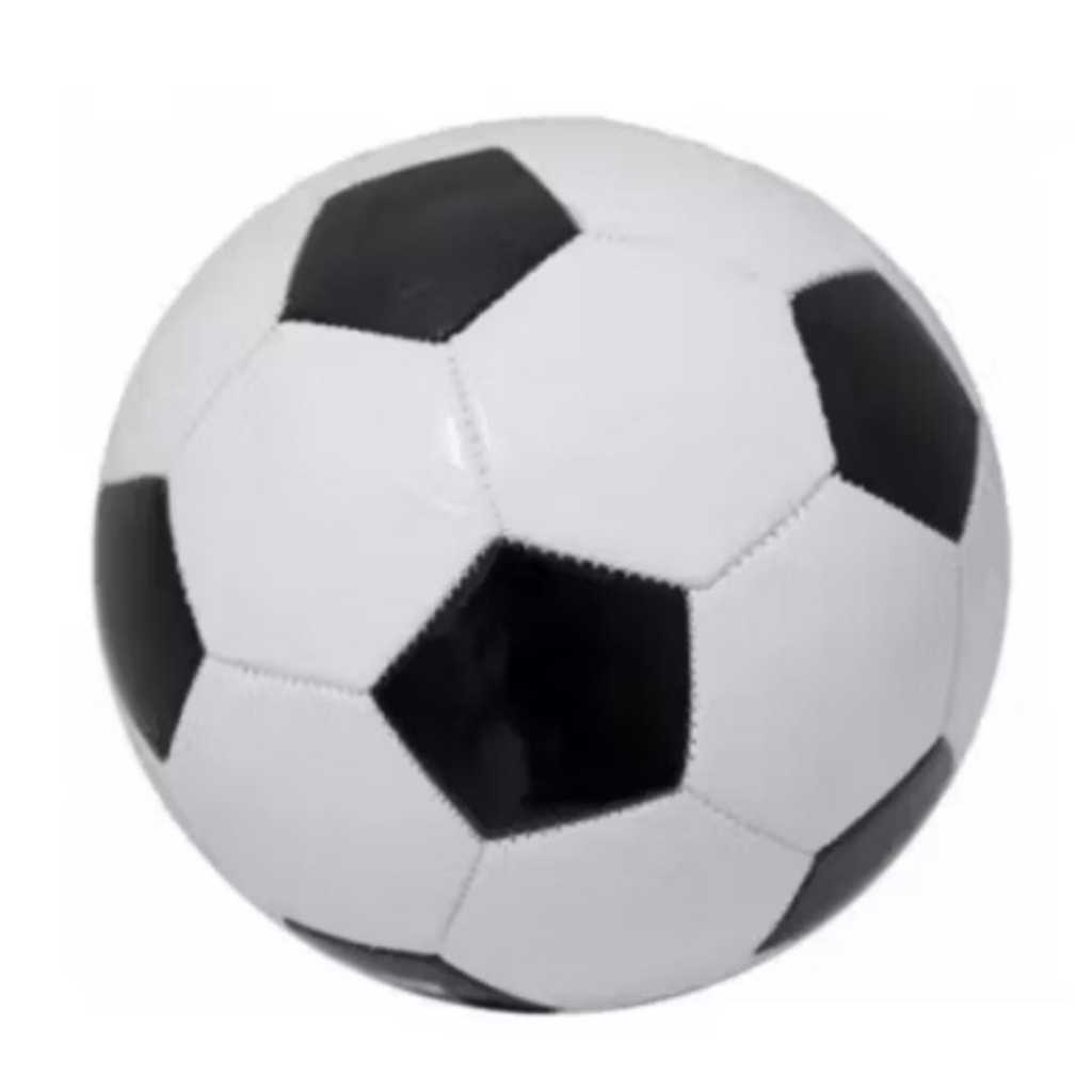 Bola de Futebol Branca e Preta de Couro N 5