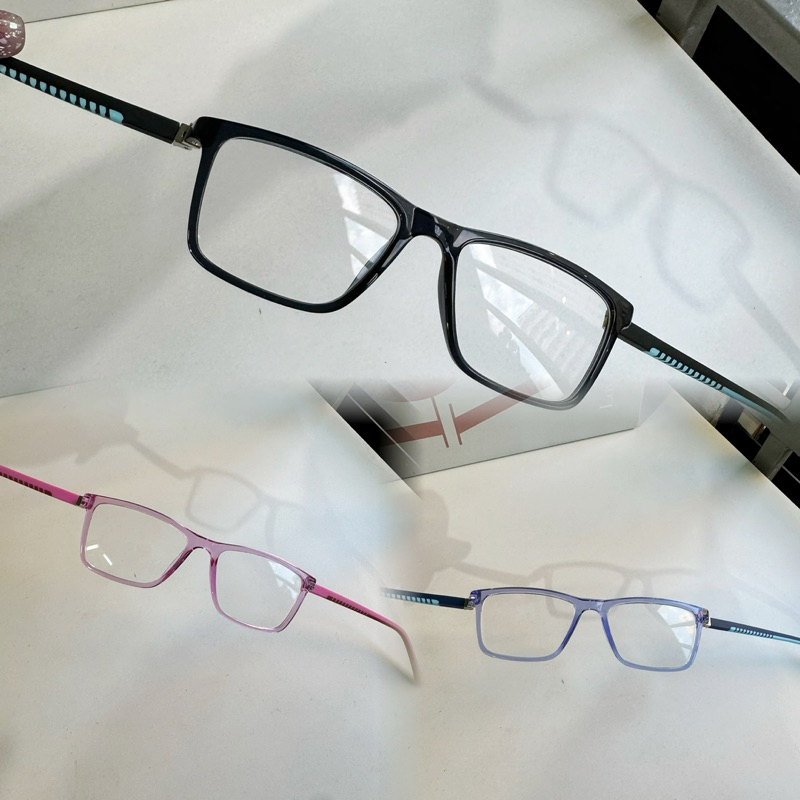 Armação de óculos Infantil Unissex Quadrado com abertura na perna 180 flexível Promoção 18150