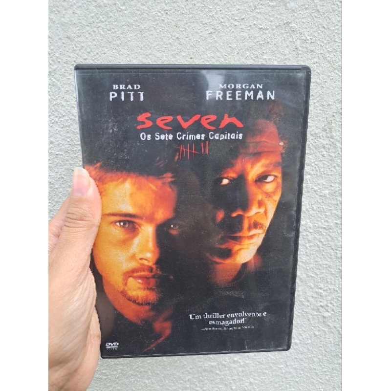 DVD Seven, Os Sete Crimes Capitais 1995, Morgan Freeman & Brad Pitt Dublado Usado Original