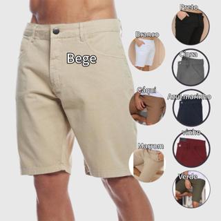 Oscar Bermuda Sarja Colorida Jeans Premium Masculino Diversas Cores em Oferta na Shopee