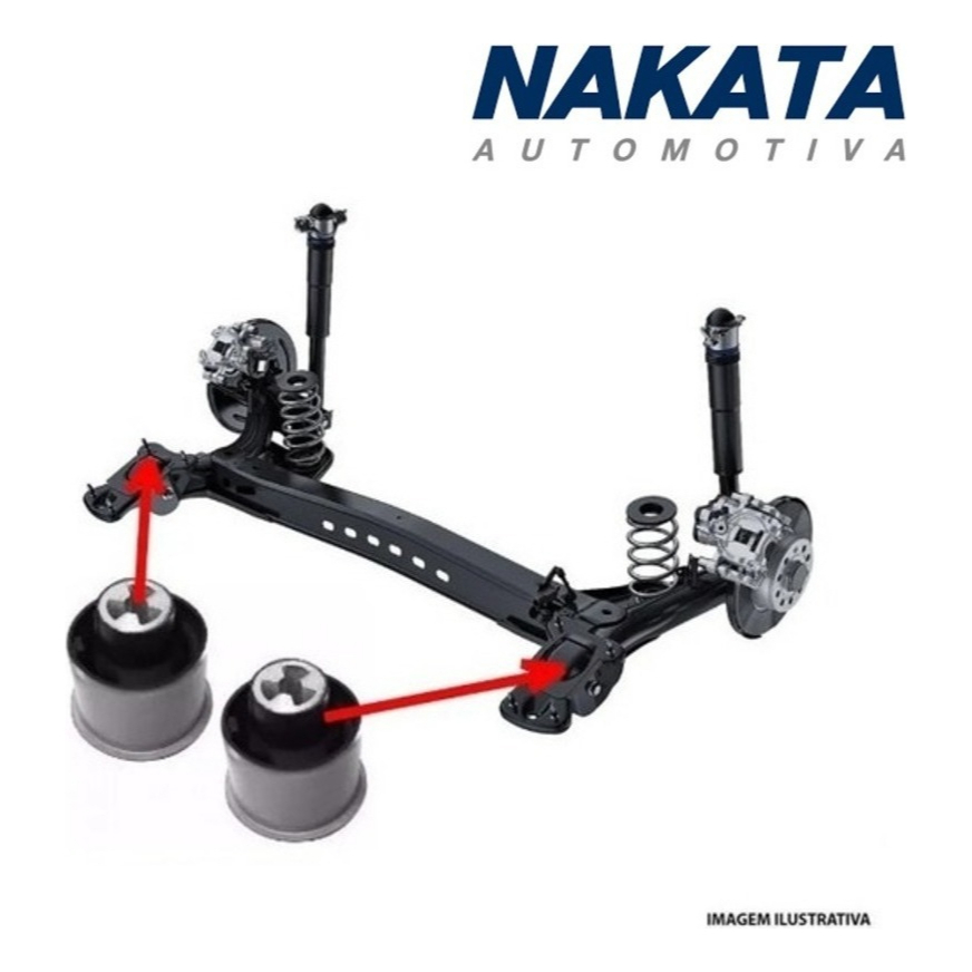 2 Buchas do Eixo Traseiro Vw New Beetle 1998 1999 2000 2001 2002 2003 2004 2005 2006 2007 2008 2009 2010 Nakata