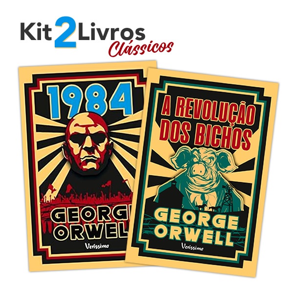 Kit 2 Livros - 1984 + A Revolução dos Bichos - George Orwell em Oferta na Shopee