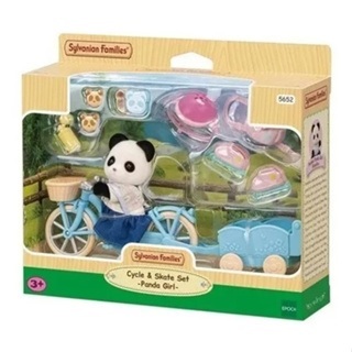 Brinquedo Conjunto Bicicleta E Patins Menina Panda Sylvanian Families - Epoch 5652 em Oferta na Shopee