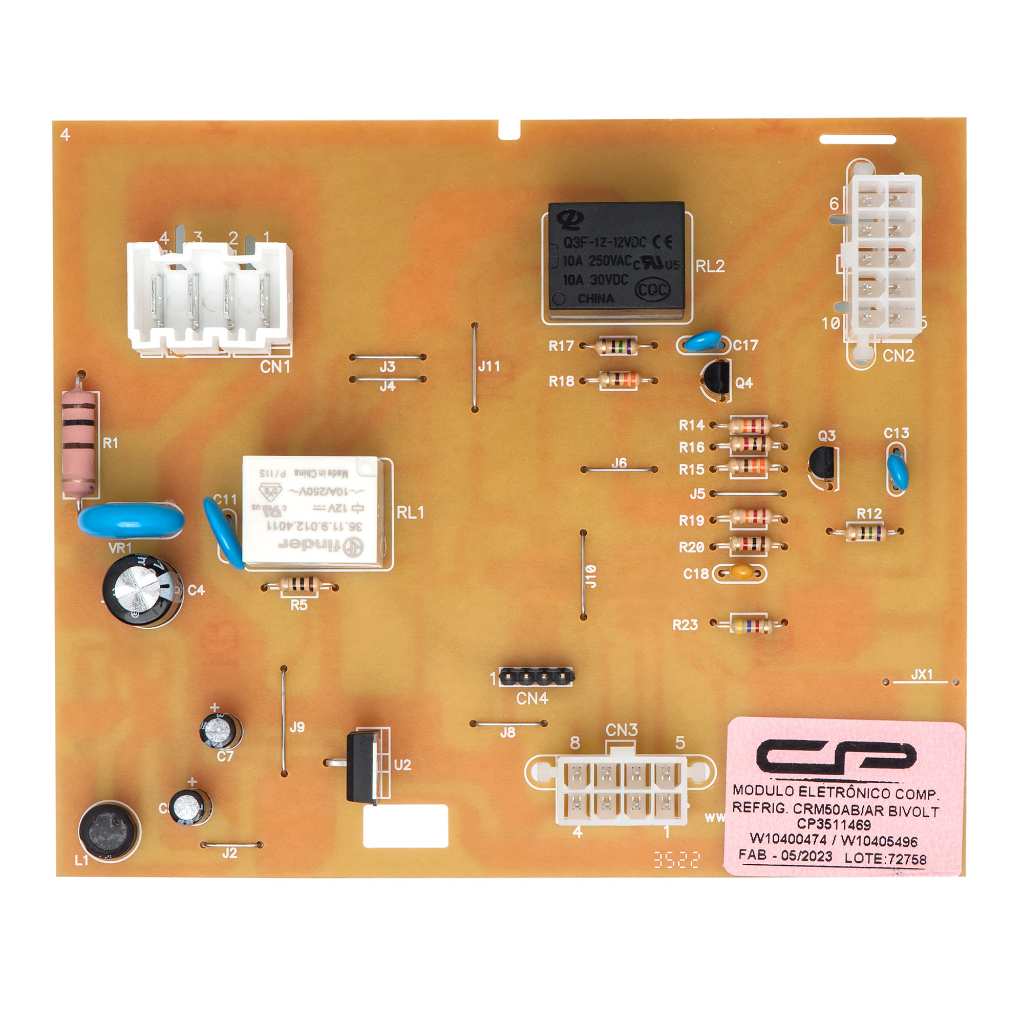 Placa Módulo Geladeira compatível Consul Crm50 Crm50ab Crm50ar Bivolt