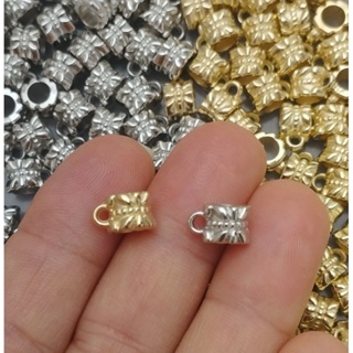 Entremeio de canequinha abs trabalhada furo 5 MM  para aplicar pingentes em Oferta na Shopee