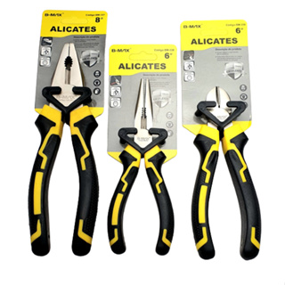 Kit Jogo 3 Alicates Universal Bico Meia Cana Corte Diagonal Emborrachado Aço Carbono Temperado em Oferta na Shopee