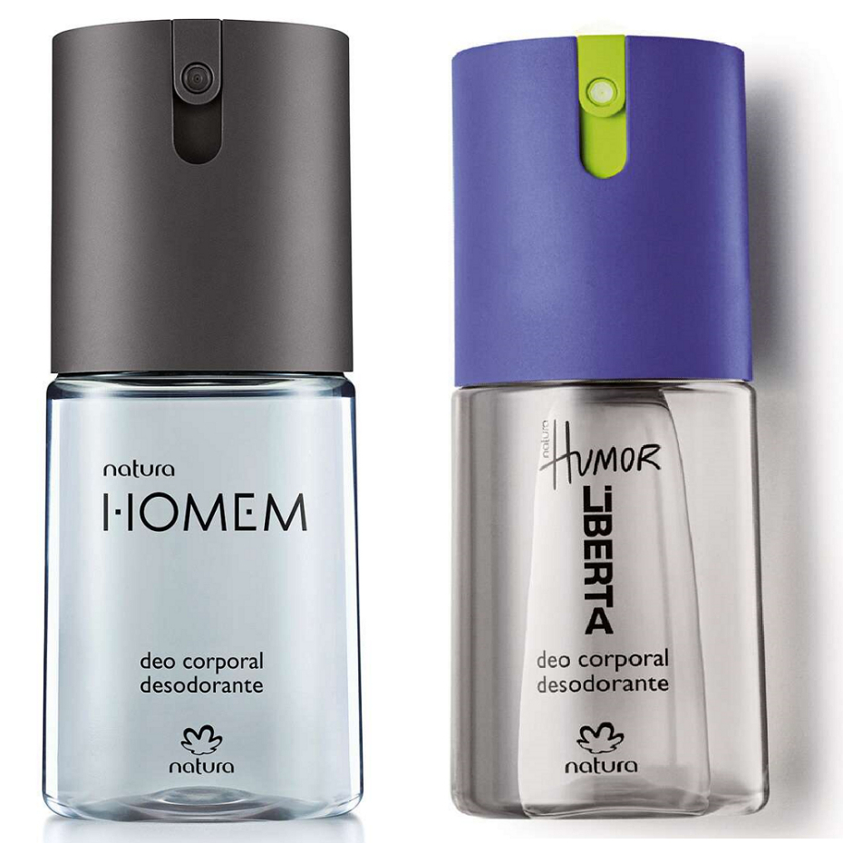Deo Corporal Masculino Homem e Humor Liberta 100ml Natura - Escolher
