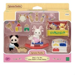 Brinquedo Sylvanian Families Conjunto Bebê Coelho E Bebê Panda - Epoch 5709 em Oferta na Shopee