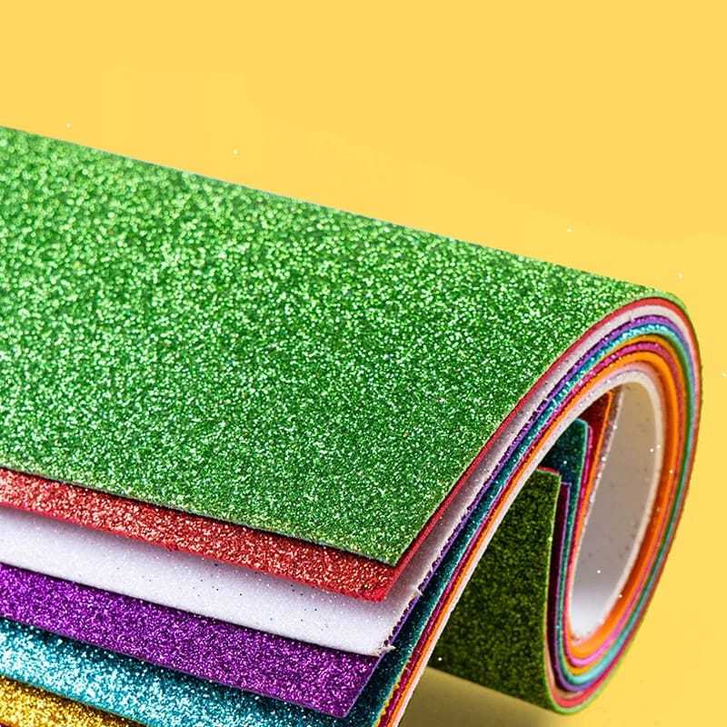Folha EVA Com Glitter 40x47cm - Escolha a Cor em Oferta na Shopee