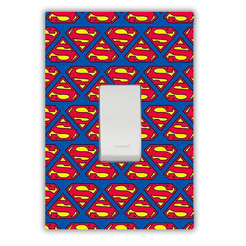 Skin Adesivo para Cartão Super Man para Interruptor de Luz