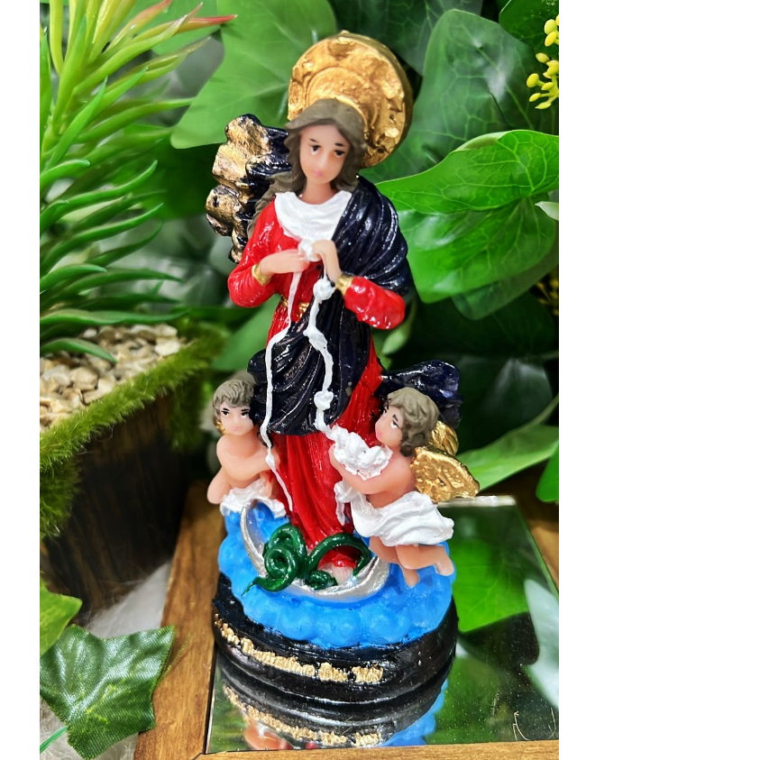 Imagem Nossa Senhora Desatadora Dos Nós 15 CM em Resina
