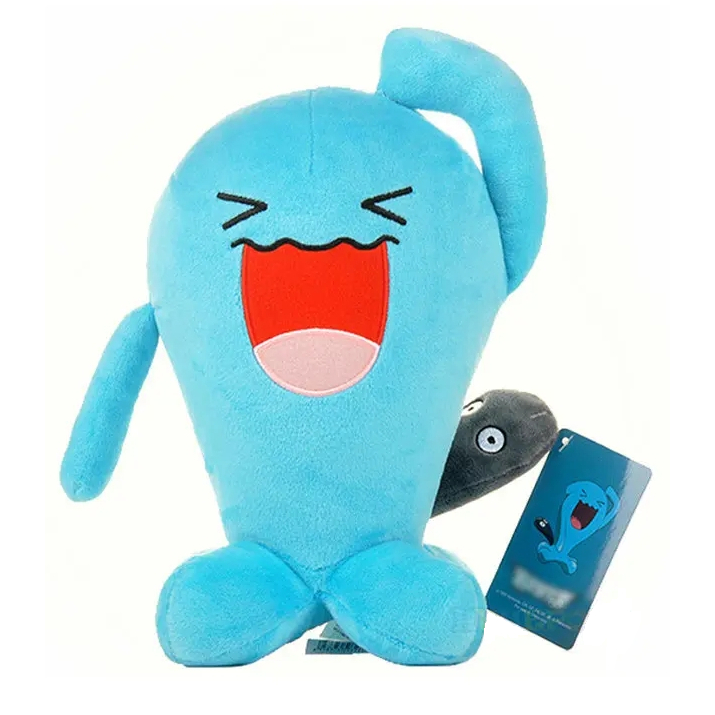 Wobbuffet de Pelúcia Pokémon Importado Original Anime Brinquedo Fofo Azul Presente Pikachu Wobofet Wubofet Rocket