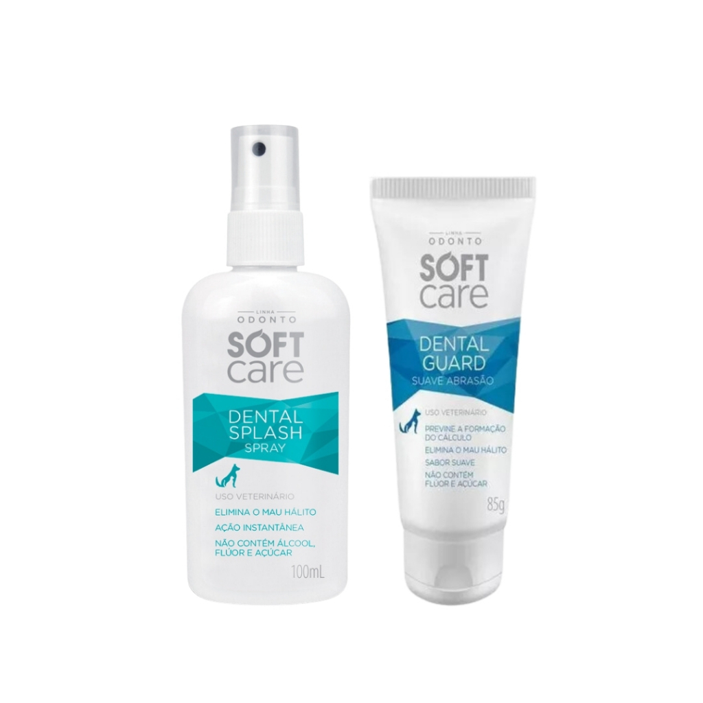 Kit Soft Care Dental Splash Spray 100ml e Dental Guard 85g