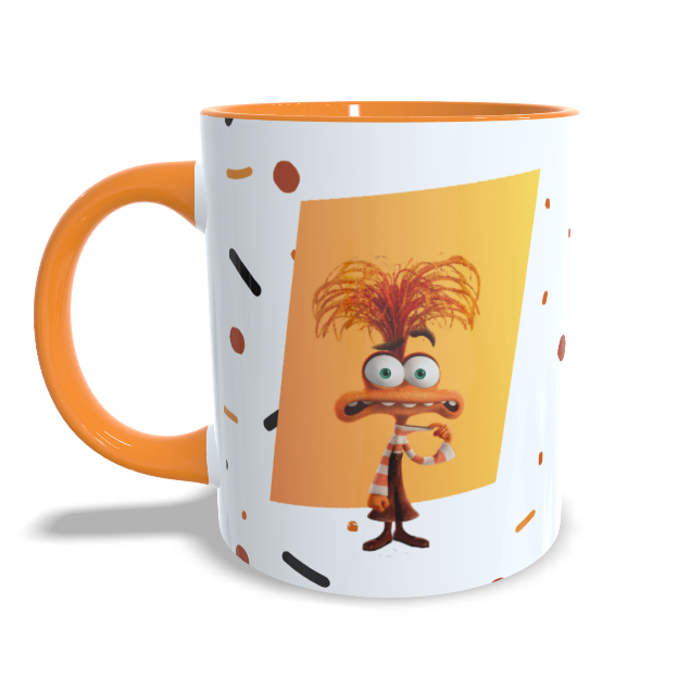 Caneca Divertidamente Ansiedade Frase Minha Ansiedade Está Tendo Crise de Ansiedade Porcelana Café Chá