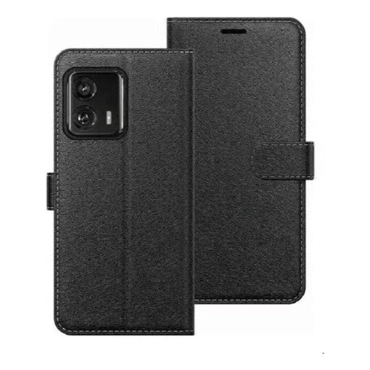 Capa Carteira Flip + Película 3D Para Motorola G34