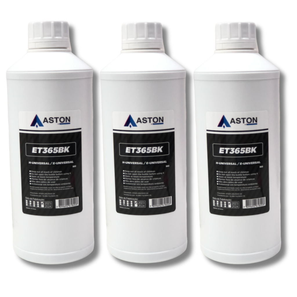 3 Litros Refil Tinta Preta Compatível Epson Recarga Cartuchos Aston L3150 544 Para Impressora Epson
