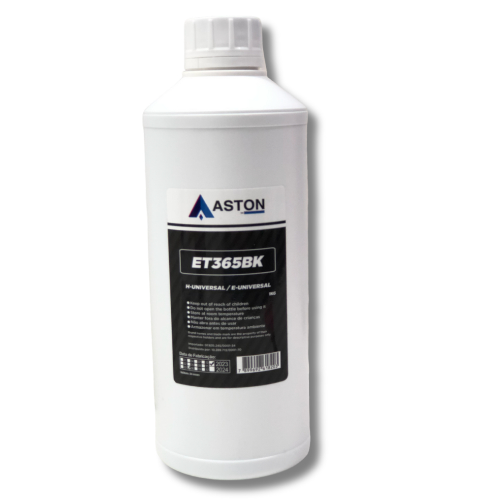 Tinta Aston Recarga De Cartucho Impressora Preto 1 Litro Aston L3150 544 Para Impressora 664 Epson