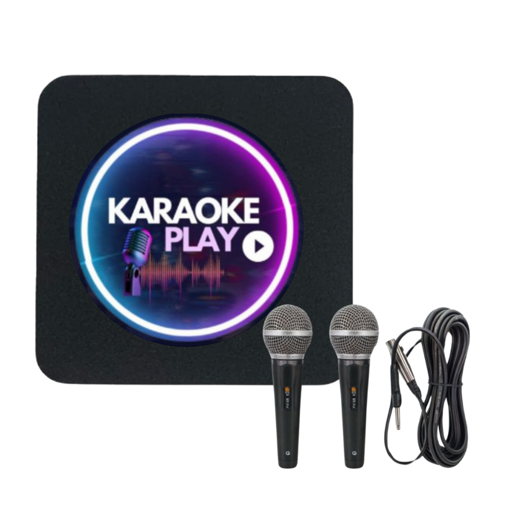 Karaoke Play Com Muitas Músicas 2 Microfones em Oferta na Shopee
