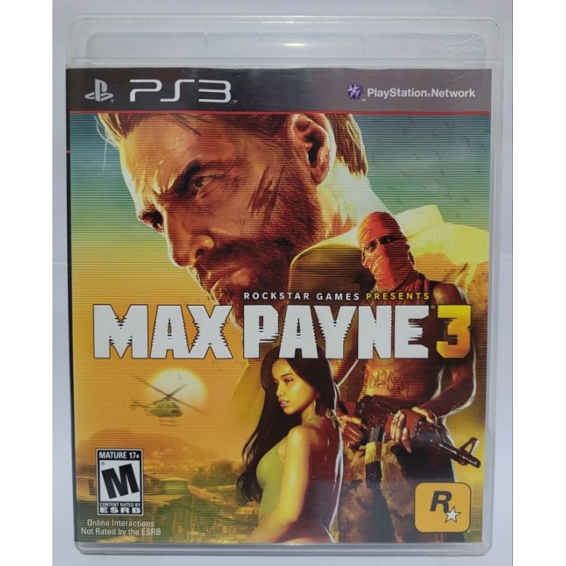 Max Payne 3, jogo original para ps3 mídia física, com manual