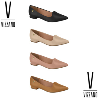 Sapatilha Vizzano Original Feminina Napa E Verniz Bico Fino Saltinho Baixo 1,5cm FRETE GRÁTIS ENVIO em Oferta na Shopee