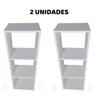 Par Mesa de Cabeceira Nicho Triplo Multiuso Quarto em Oferta na Shopee