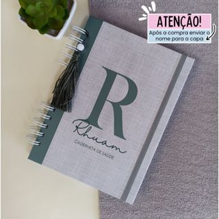 CADERNETA DE VACINAS CAPA DURA LINHO INICIAL VERDE em Oferta na Shopee