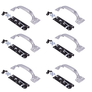 Kit 6 Peças Puxador Para Portas E 6 Peça Trinco De Parafuso em Oferta na Shopee