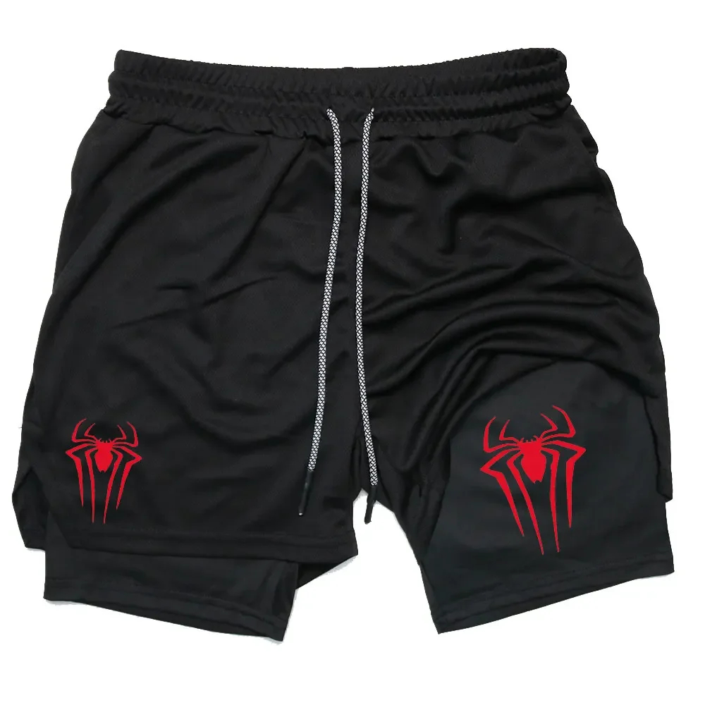 Short Compressão Aranha Treino 2 em 1 Dryfit Academia Anime em Oferta na Shopee